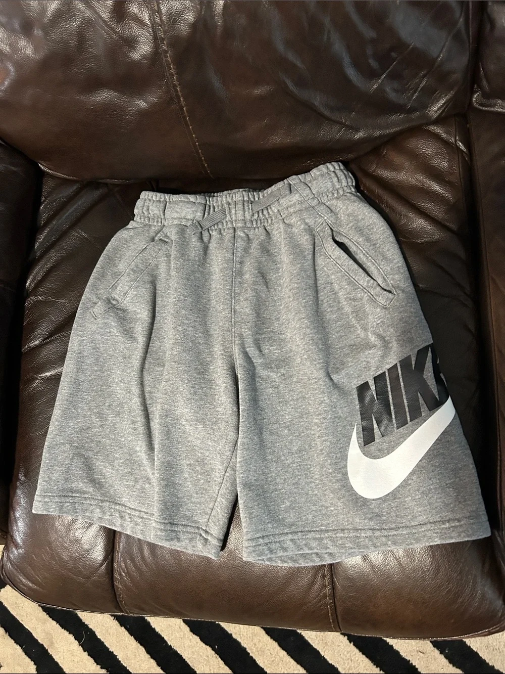 Nike Kids Gray & Black Athletic Shorts Duo